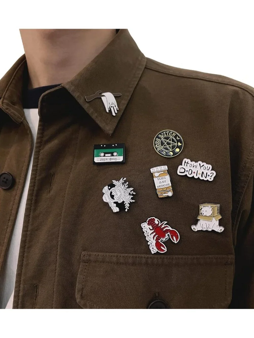 20/40/50/80 PCS Cute Enamel Backpack Pins, Funny Enamel Pins Bulk Set Cool Butto